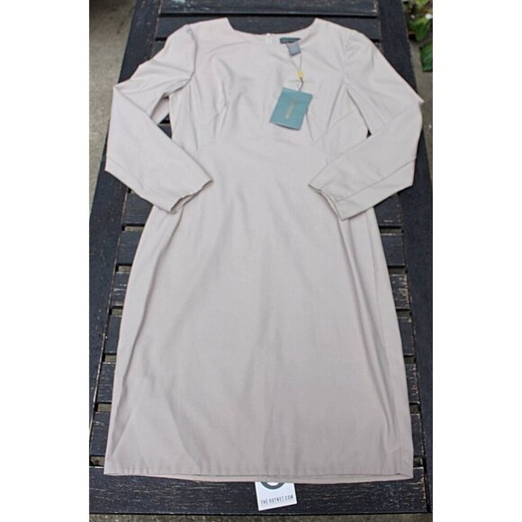 New w/Tags - Zac Posen Designer Tailored Sheath Dress in Stretch Wool - 10 - Picture 6 of 13